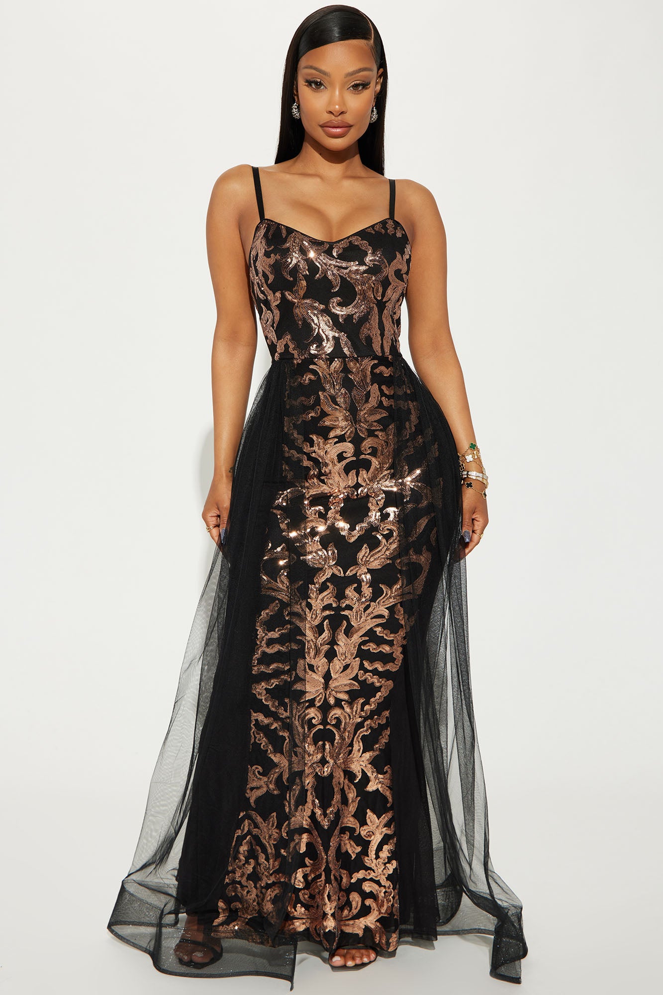 Black Rose Prom Dress