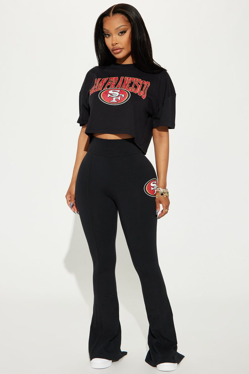 49ers Fit And Flare Pant - Black | Fashion Nova, Screens Tops and ...