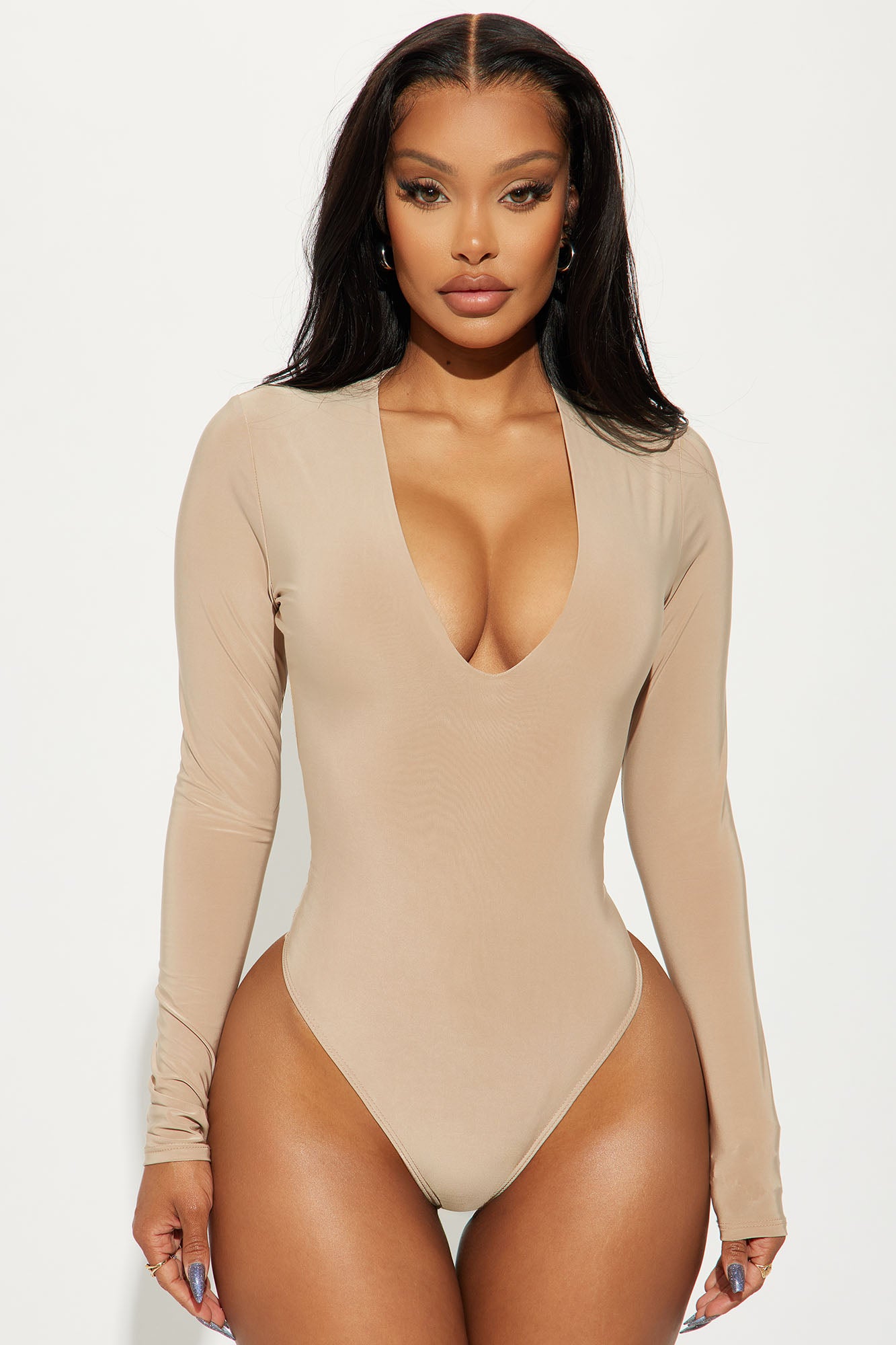  Bodysuit For Women Short Sleeve Nude Body Suits Nude Tops  Women Fashion Clothing Semolina X-Large
