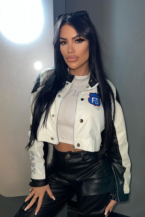 Fashion nova cropped on sale jacket