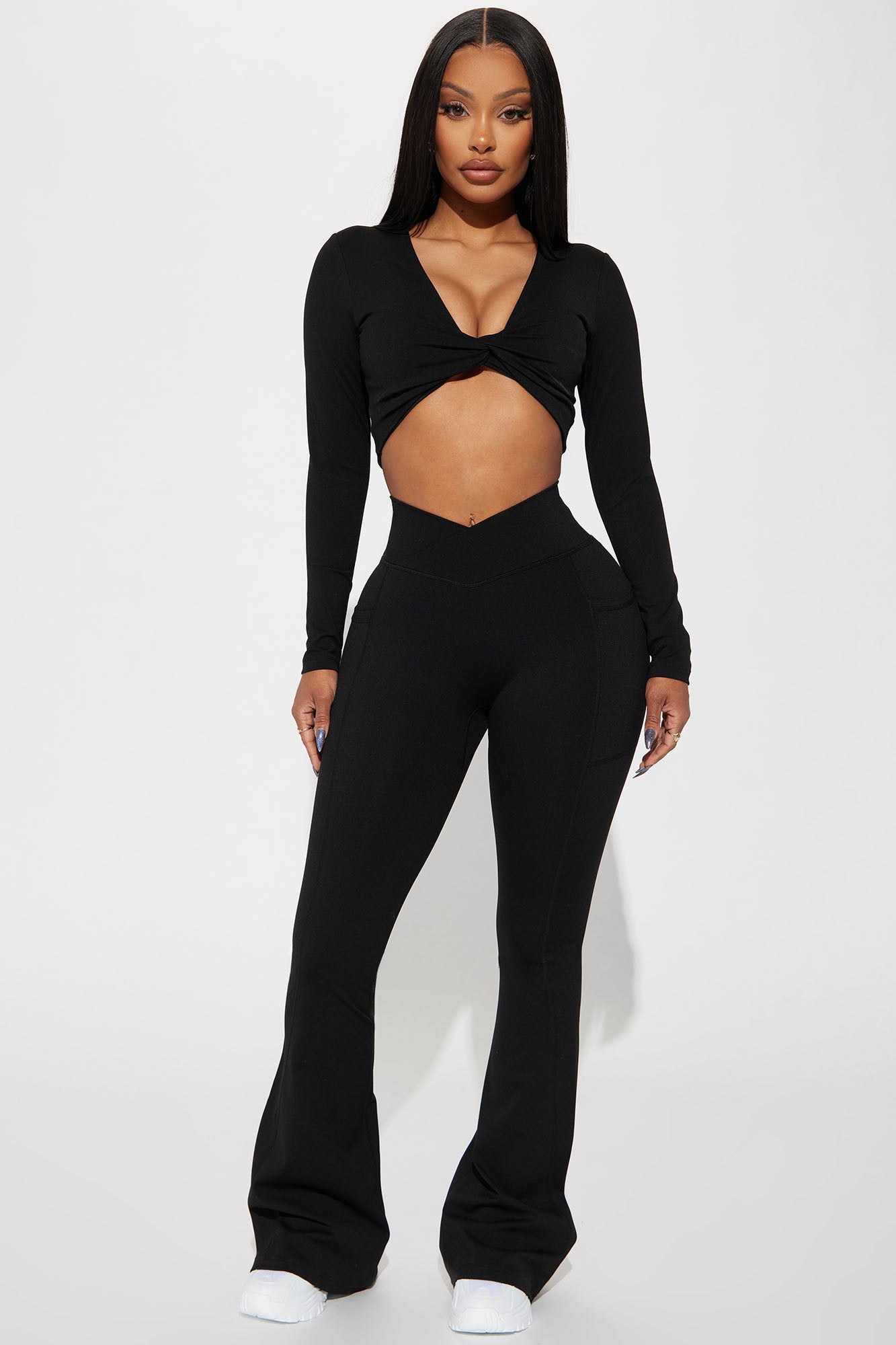 Amara Active Leggings - Black, Fashion Nova, Nova Sport