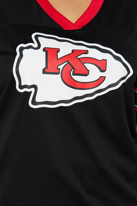 NFL Kansas City Chiefs Jersey Top - Black, Fashion Nova, Screens Tops and  Bottoms