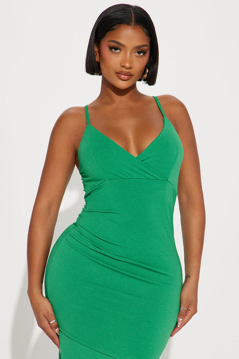 Emily May Midi Dress - Emerald, Fashion Nova, Dresses