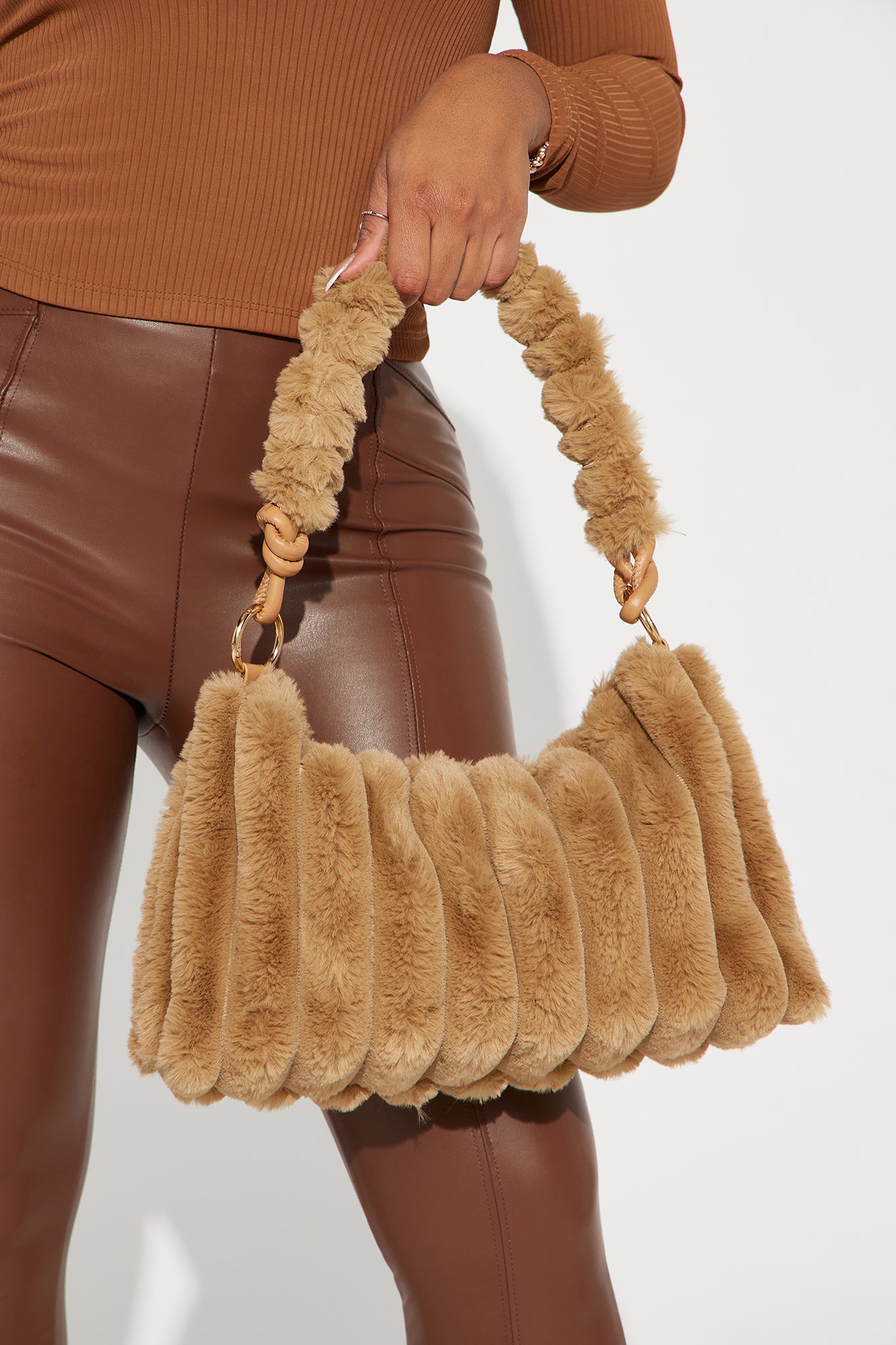 Fuzzy shoulder online bag