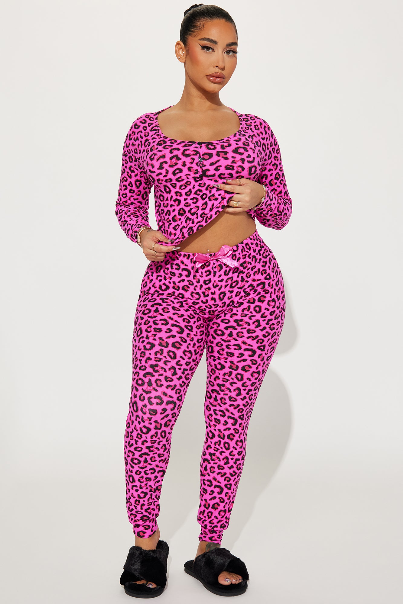 Hot Pink Leopard PJ Pants