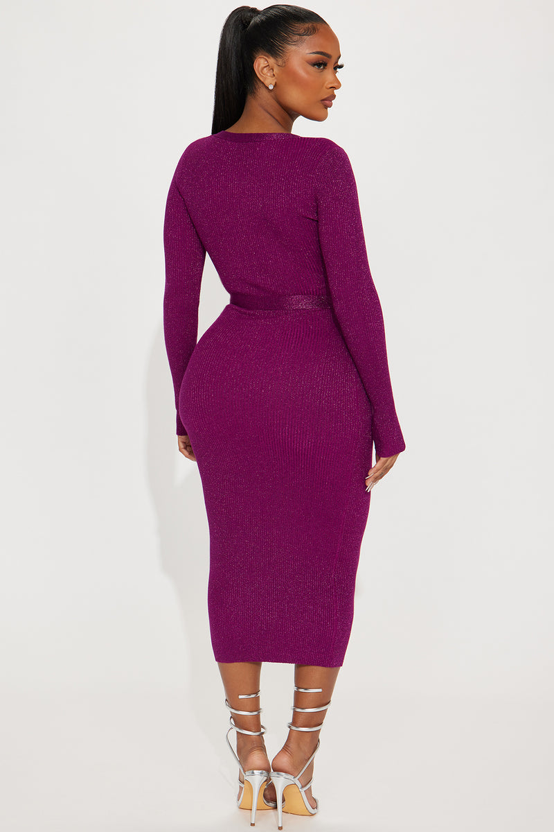Klarissa Sweater Midi Dress - Magenta | Fashion Nova, Dresses | Fashion ...