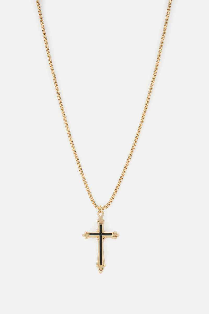 To The Metal Cross Chain Necklace - Gold | Fashion Nova, Mens Jewelry ...