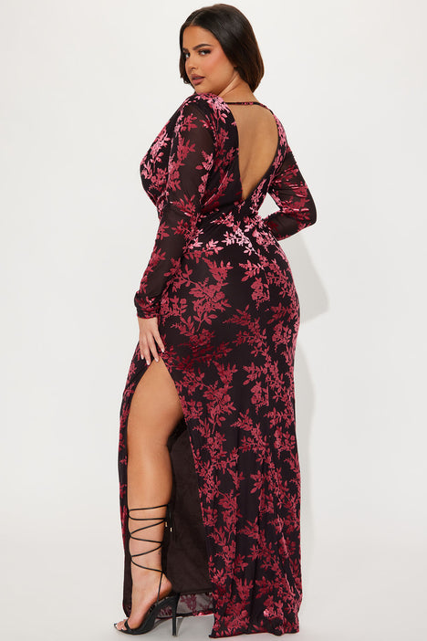 Body On Me Mesh Maxi Dress - Red/combo, Fashion Nova, Dresses