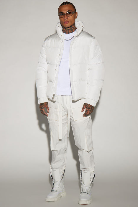 Fairmont Nylon Puffer Jacket - White