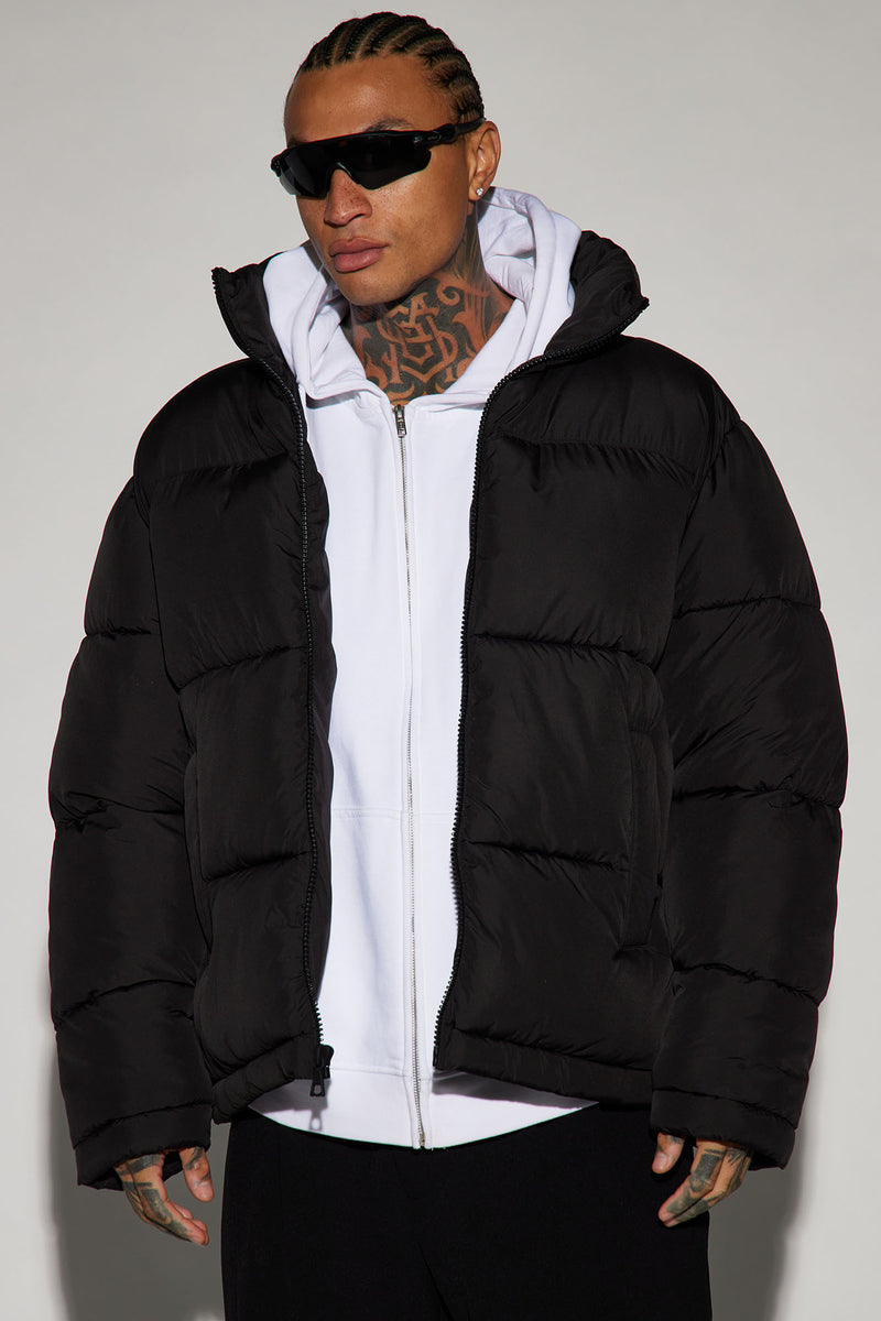 Nothing Compares Puffer Jacket - Black | Fashion Nova, Mens Outerwear ...