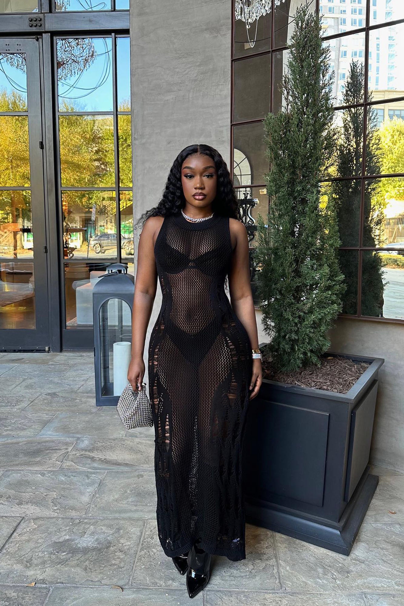 Crochet dress cheap fashion nova