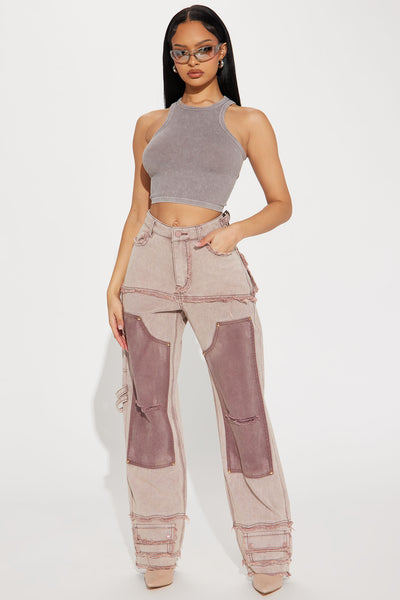 Tell Me Why Carpenter Pant - Brown, Fashion Nova, Pants