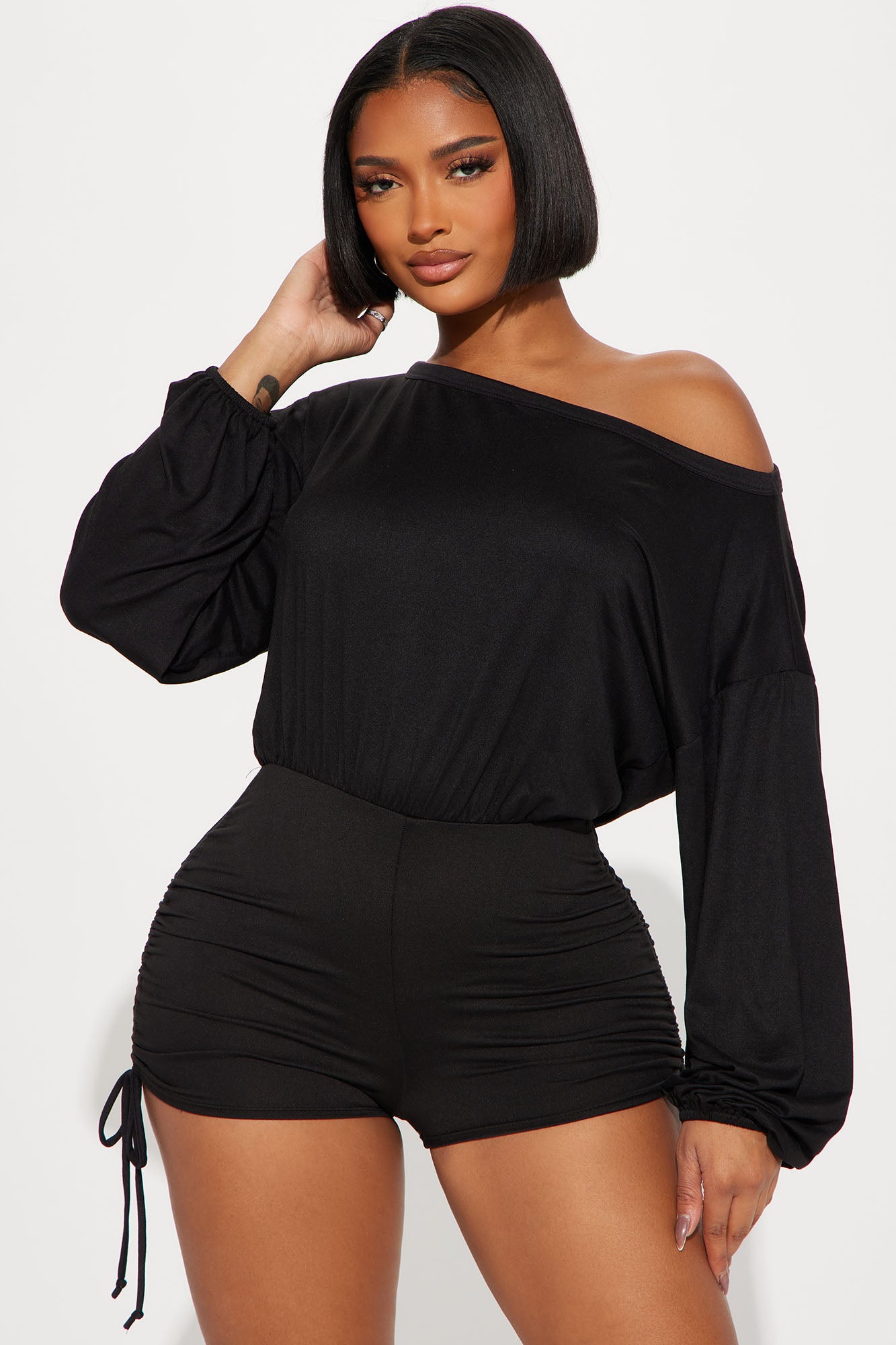 Black shop romper casual