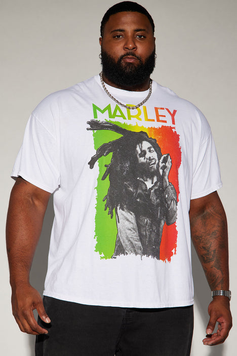 Bob Marley Buffalo Soldier Short Sleeve Tee - White