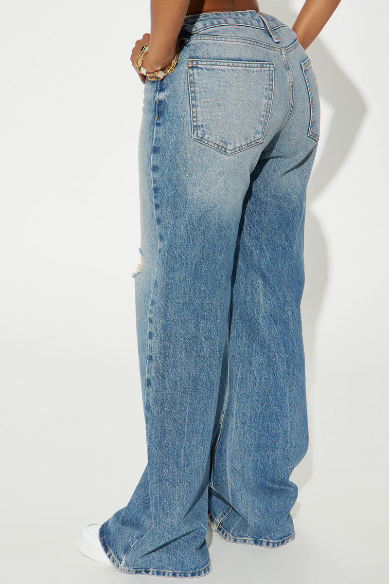 You Do You Dusty Tinted Baggy Jeans - Vintage Wash | Fashion Nova ...