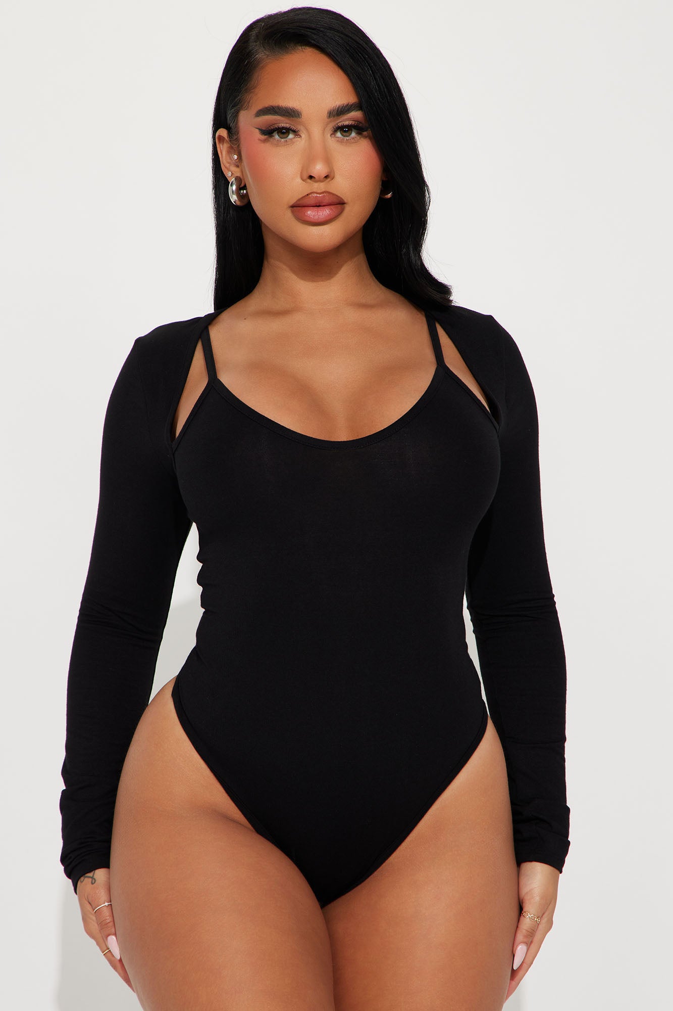 Macie Snatched Bodysuit - Black, Fashion Nova, Bodysuits