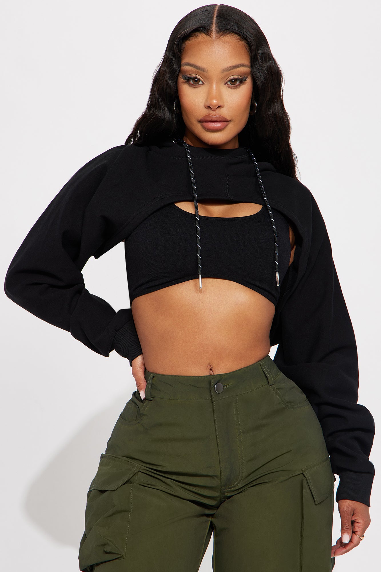 Cut out hoodie deals fashion nova