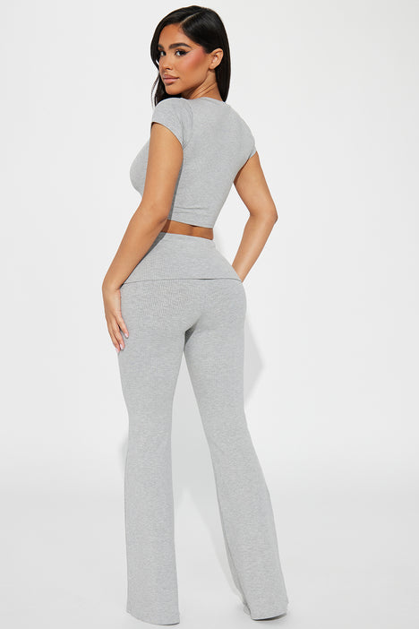 Another Dream Pant Set - Heather Grey, Fashion Nova, Matching Sets