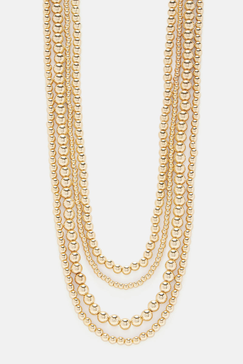 Just Bead It Necklace - Gold | Fashion Nova, Jewelry | Fashion Nova