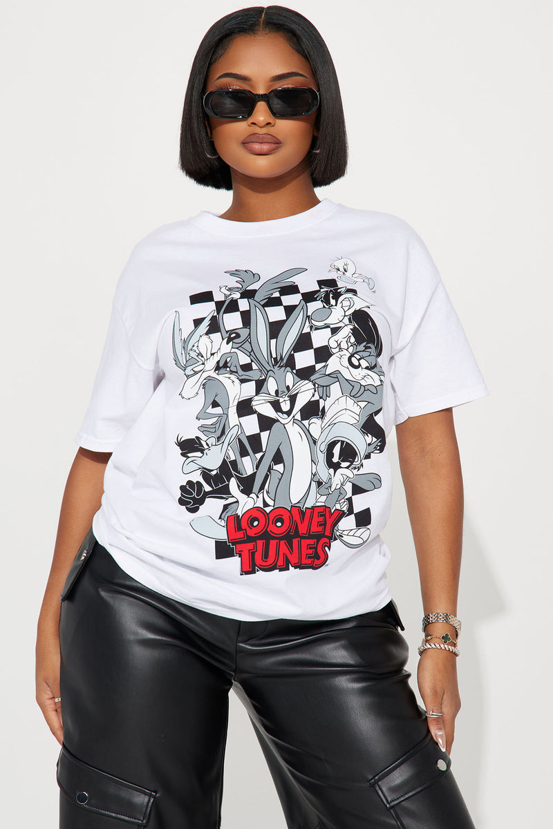 Looney Tunes Gang Tshirt - White | Fashion Nova, Screens Tops and ...