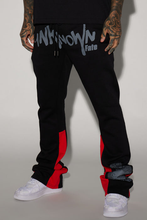 Unknown Fate Flared Sweatpants - Black