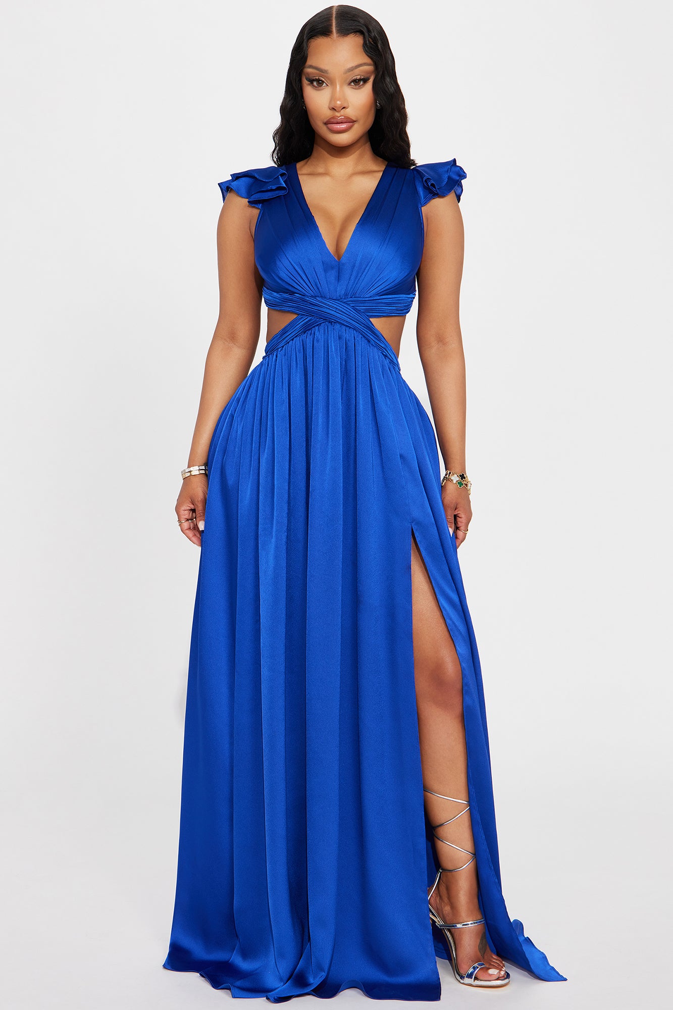 Cassie Velvet Gown - Royal