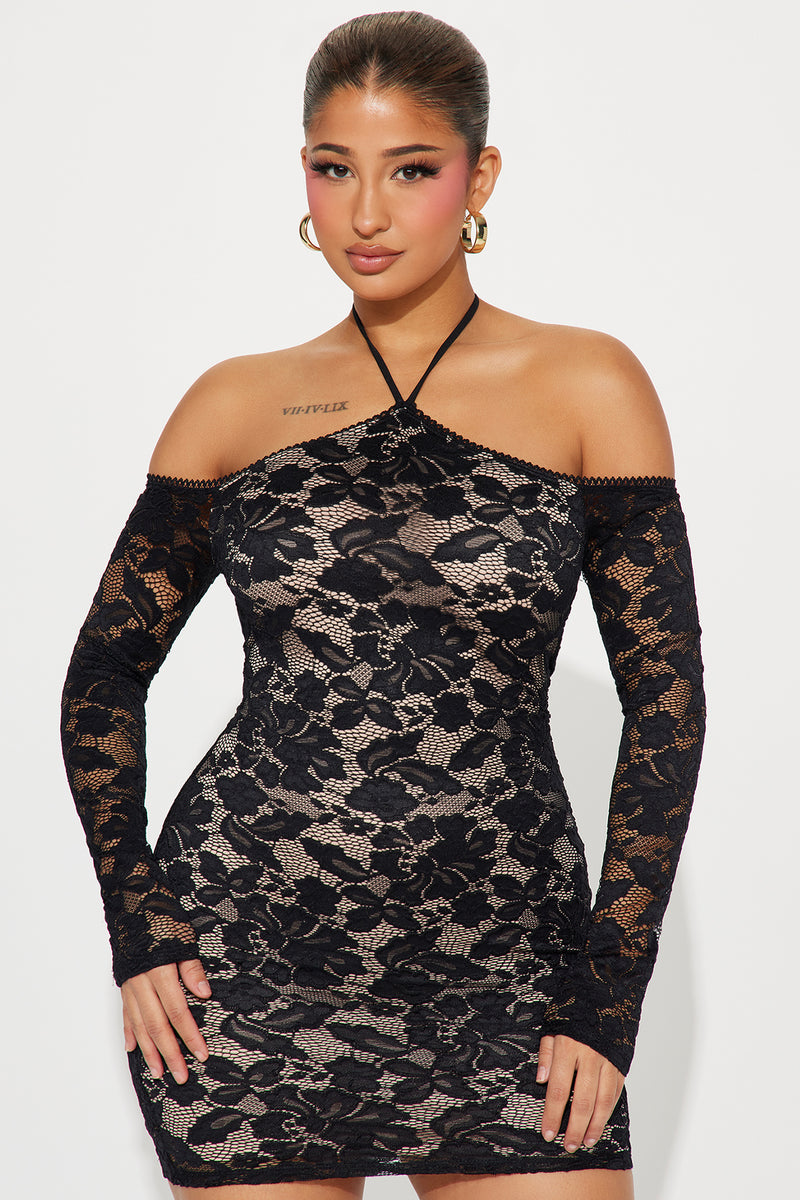 Kamila Lace Mini Dress - Black | Fashion Nova, Dresses | Fashion Nova