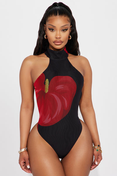 Let Me See You Flex Contrast Bodysuit - Black/combo, Fashion Nova,  Bodysuits