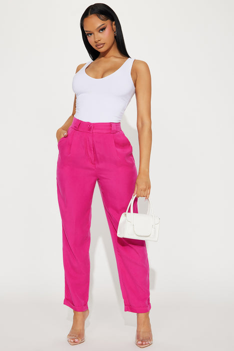 Lucy Paris Womens Grace Paperbag Casual Trouser Pants, Pink, X-Large -  Walmart.com