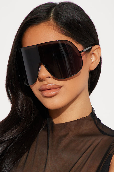 Same Day Different Girl Square Sunglasses - Black, Fashion Nova, Sunglasses