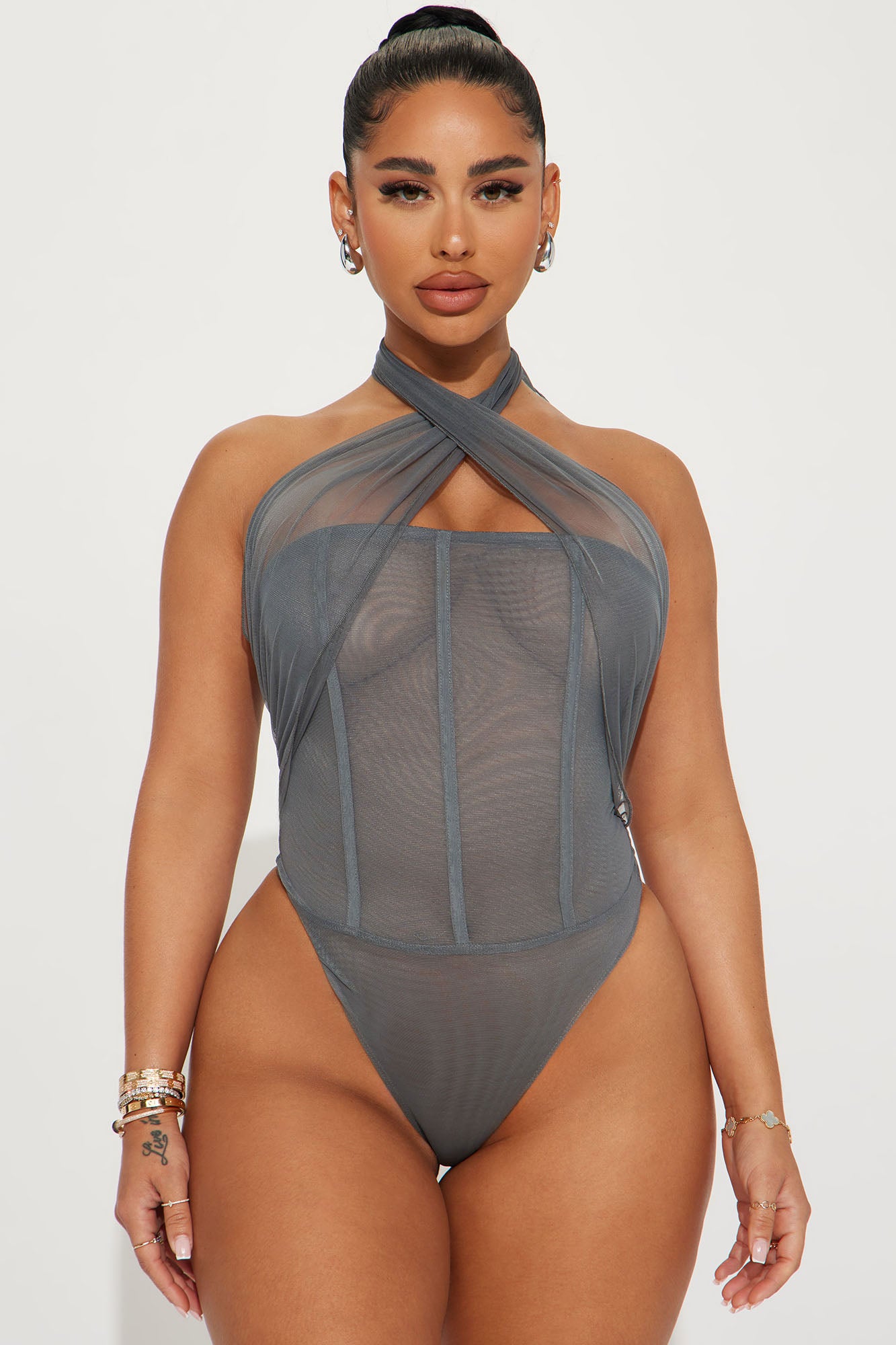 Plus Size Mesh Bodysuit – For Your Life Style