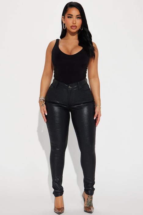 Black Leather Pants Plus Size
