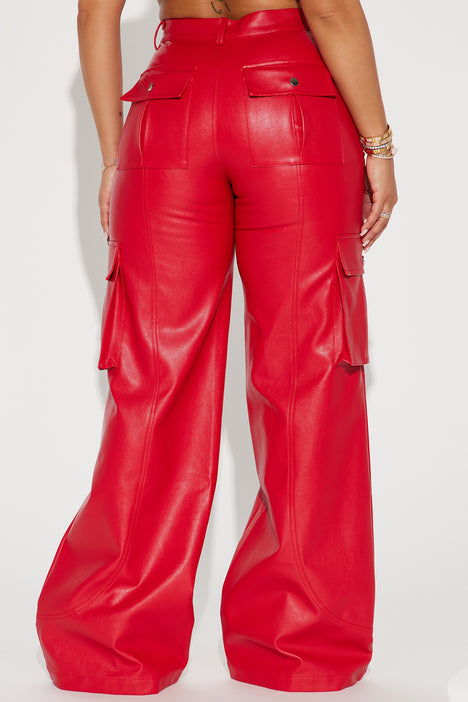 Pistola Lennon - Red Pants - Vegan Leather Pants - Flared Pants - Lulus