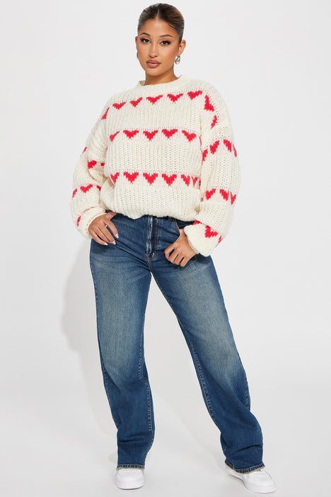 Love Sweater in Red –