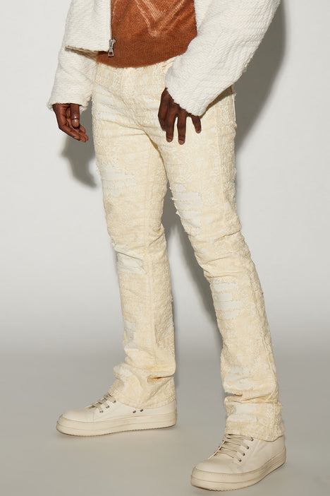 HP Stacked Skinny Flare Jeans - Off White