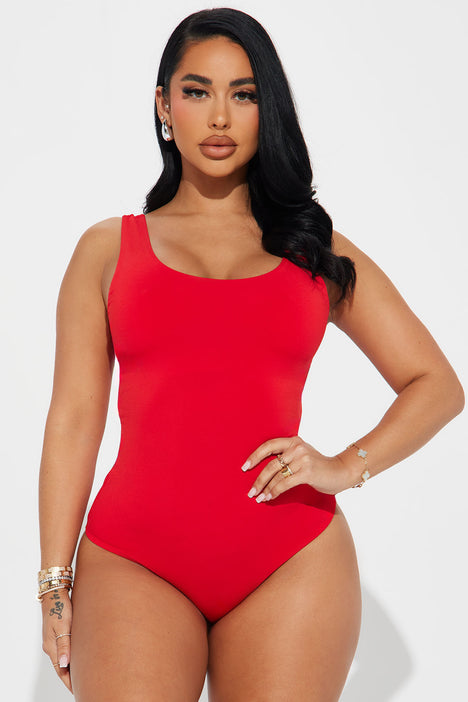 For Keeps Tank Bodysuit - Red