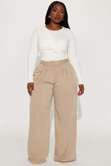 SOLD OUT! CLOSEOUT CLEARANCE! Plus Size Brown Wide Leg Palazzo Pants in  Slinky, Velvet or Cotton Fabric XL 1x 2x 3x 4x