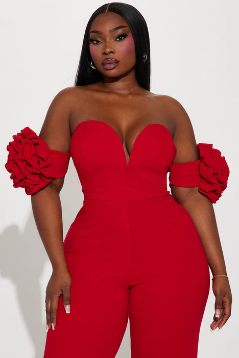 FASHION NOVA' S READY TO RUFFLE JUMPSUIT REVIEW PLUS SIZE EDITION . 