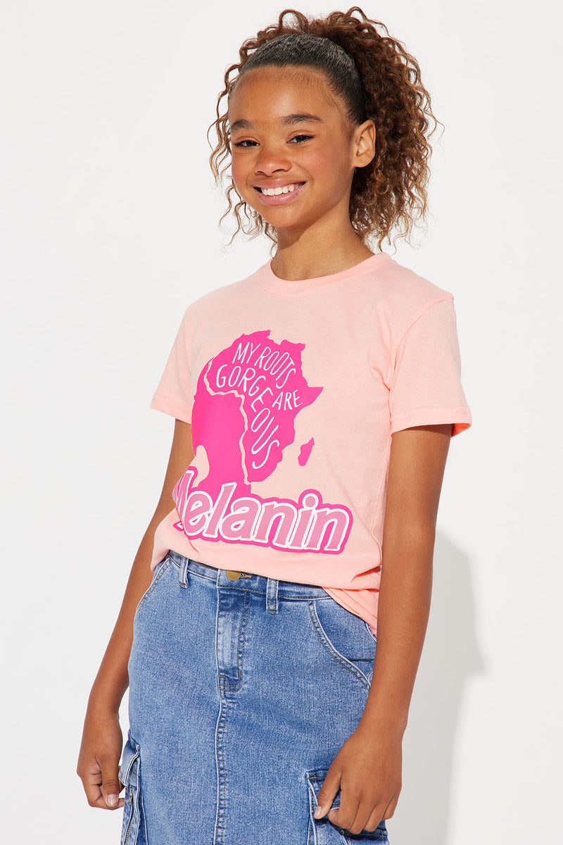 Mini Melanin Fro Short Sleeve Tee - Pink | Fashion Nova, Kids Tops & T ...