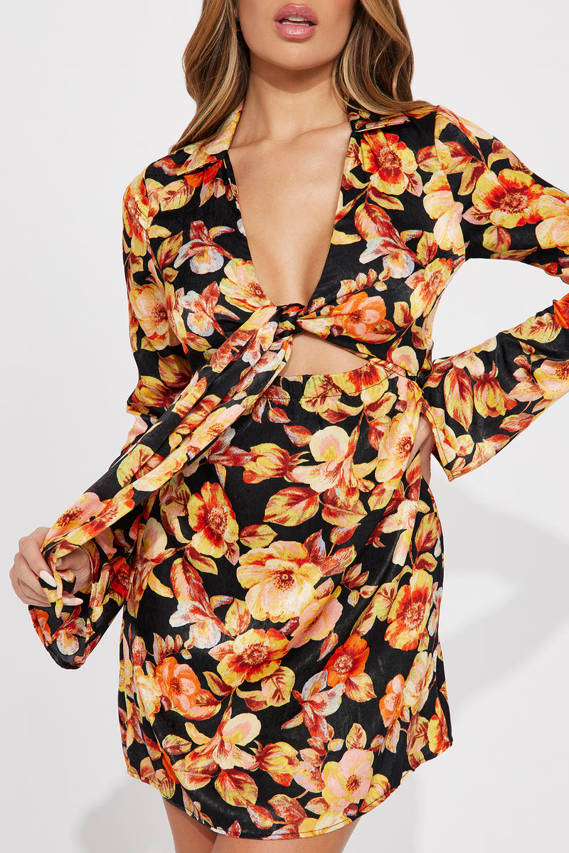 Summer Groove Floral Mini Dress - Black | Fashion Nova, Dresses ...