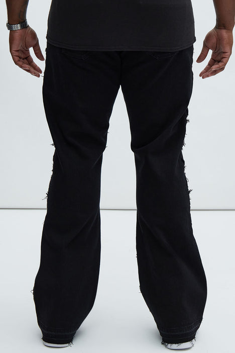 TERRANOVA Black Cotton Blend Flared Trousers Pants Size S W26 L36