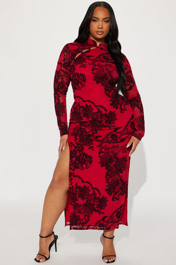 Shop - Plus Size Fashion Nova Red High Low Dress - Pageant Planet
