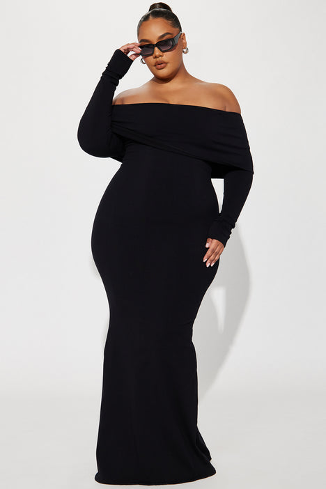Nayeli Snatched Maxi Dress - Black, Fashion Nova, Dresses