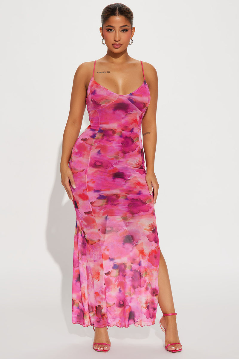 Analise Floral Maxi Dress - Pink/combo | Fashion Nova, Dresses ...