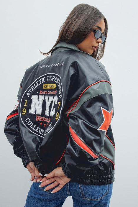 NY Varsity Jacket - Black/combo, Fashion Nova, Mens Jackets