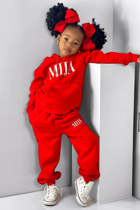 Family Goals Mini Princess Jogger - Red, Fashion Nova, Kids Pants & Jeans