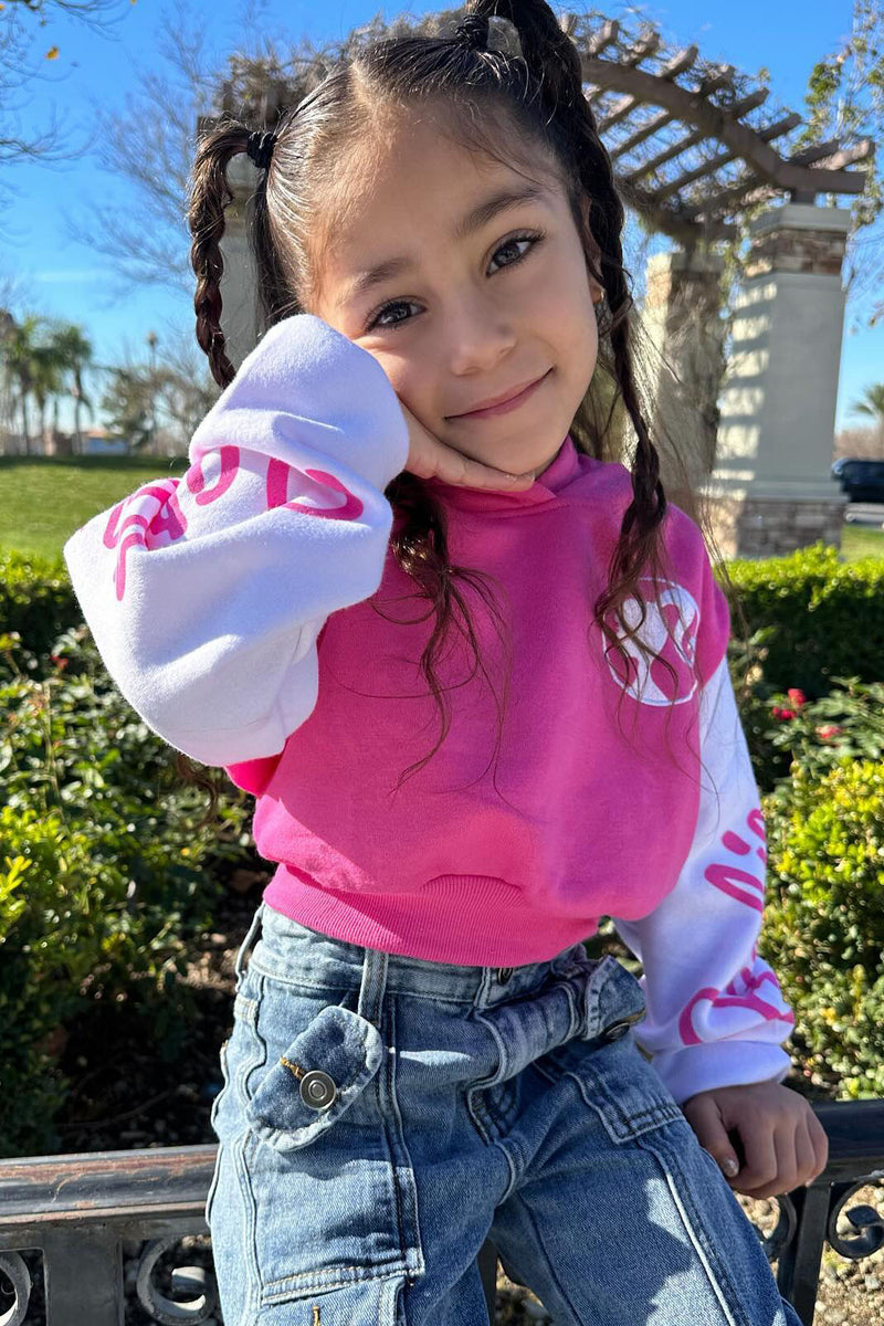 Mini Barbie Fleece Pullover Hoodie - Hot Pink/combo | Fashion Nova, Kids Sweatshirts & Hoodies