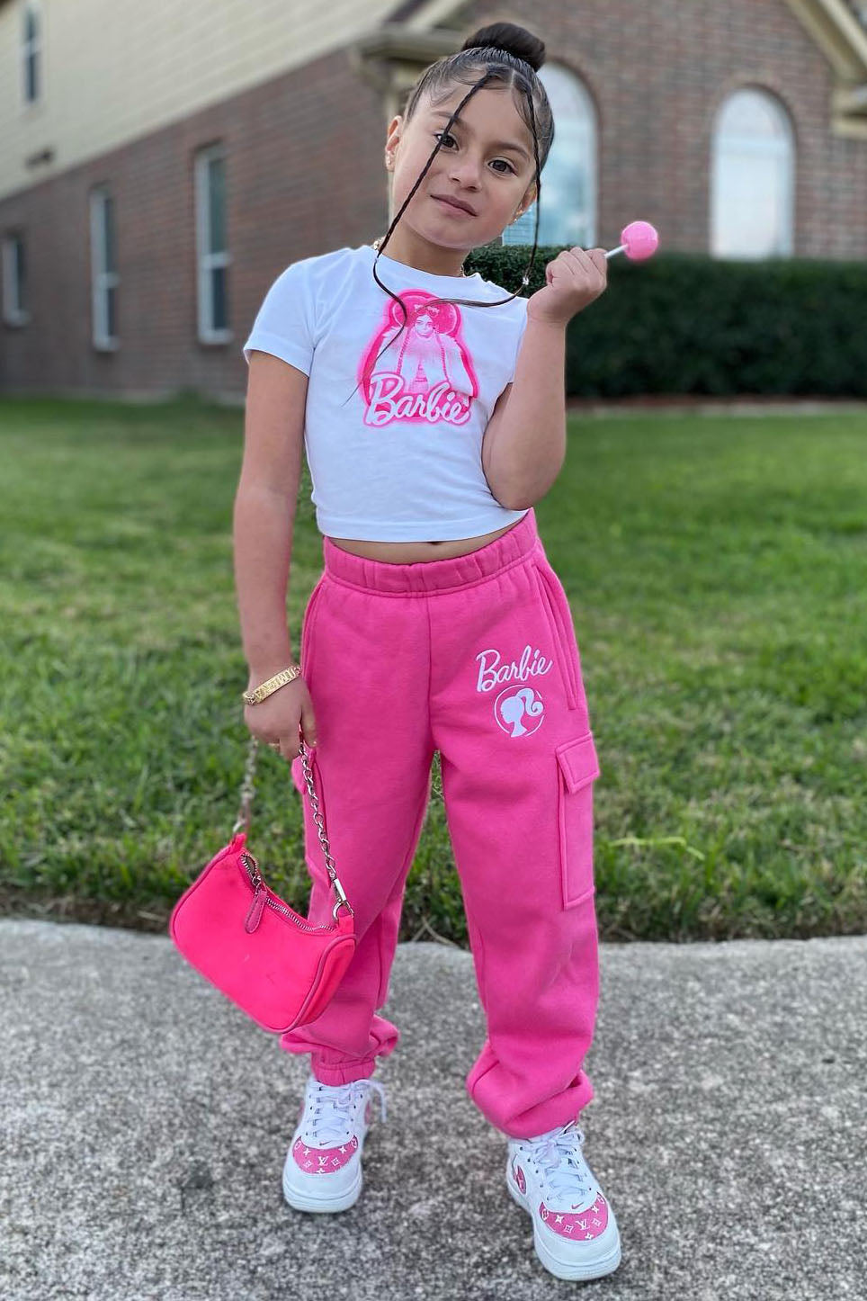 Mini Barbie Girl Jogger Set - Pink, Fashion Nova, Kids Sets