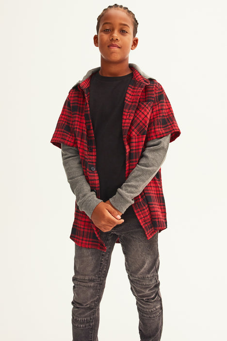 red flannel t shirt