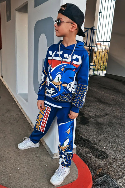 Mini Sonic The Hedgehog Jogger Set - Navy